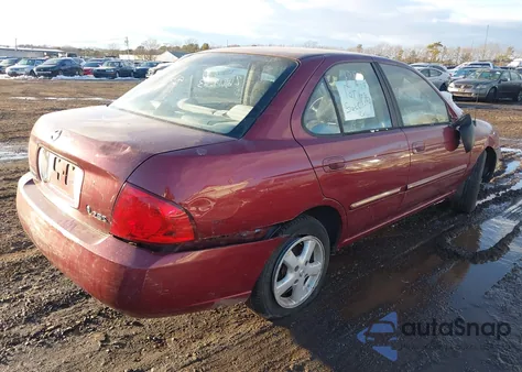 2004 Nissan Sentra 2.5S z USA, uszkodzony, nr VIN 3N1AB51A24L742060